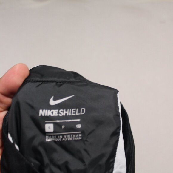 Nike Shield Men Black Gray Jacket Mock Neck Size Small - Picture 6 of 7